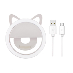 Aro Luz Led Orejas Gatito Recargable - comprar online