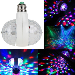 Lámpara Giratoria Doble Led Multicolor Boliche Fiesta Efecto - InterdigitalCatriló SRL