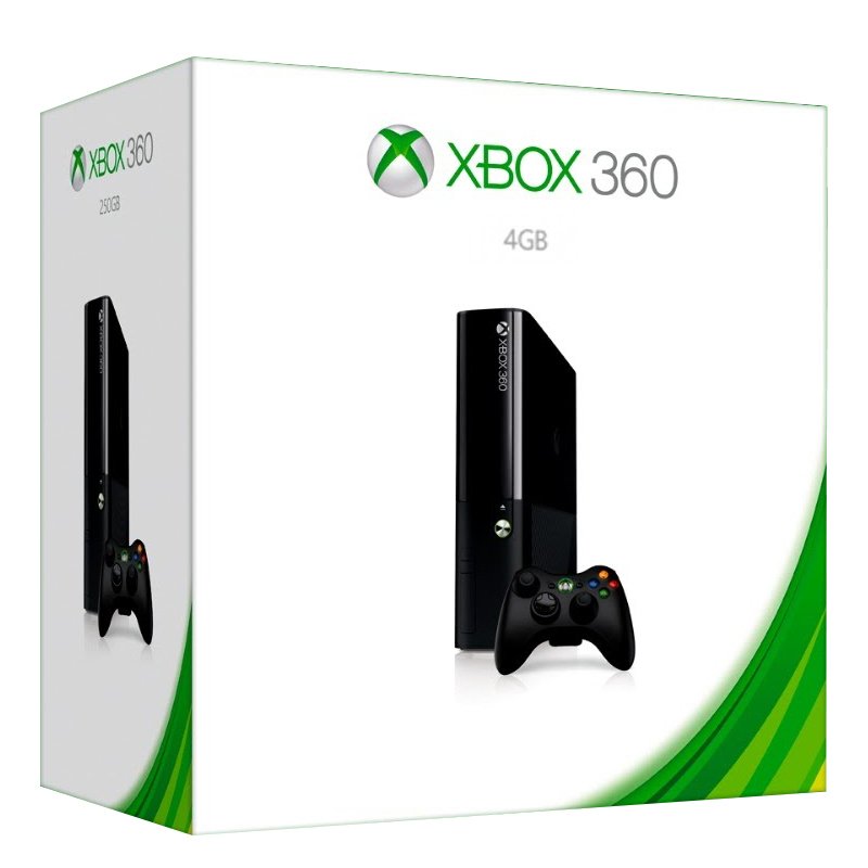 Xbox 360 Super Slim 4gb c/ Wi-Fi + 2 controles originais sem fio - completo.