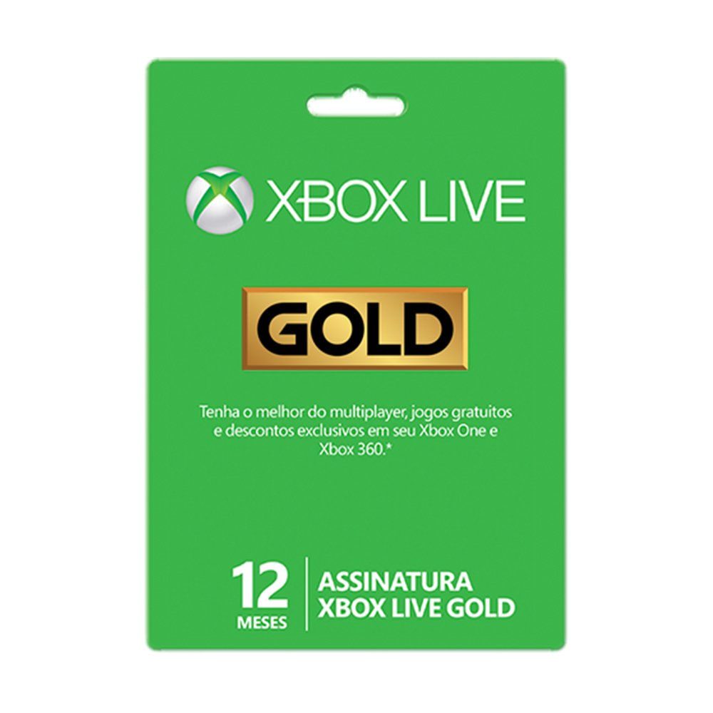 Jogos grátis e assinatura Xbox Live Gold