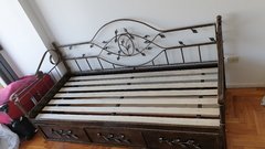 DIVÁN CAMA DOBLE MODELO CALIPSO CON HOJAS - comprar online