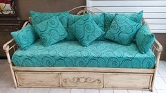 Diván Cama Modelo 2 Ángeles En Hierro Forjado Con Carrito