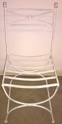 Silla En Hierro Forjado Modelo Cruz en internet