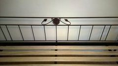 Imagen de Diván Cama Doble De Hierro Modelo Medallon Y Hojas