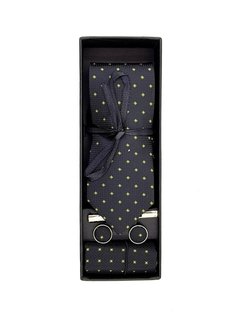 CORBATA, PAÑUELO Y GEMELO