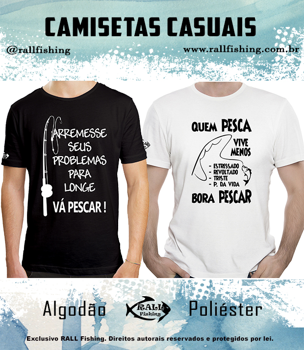 Banner de RALL FISHING Camisas de pesca e camisetas casuais do pescador
