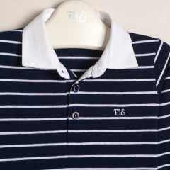 remera rayada con cuello matheo art: 40142591 - comprar online