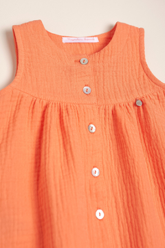 vestido de gasa doble mila art 41061416