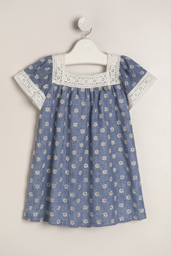 vestido de voile bordado martina art 41061812 - comprar online