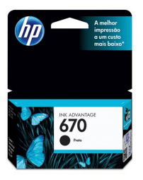 HP CZ113AB 670 CARTUCHO DE TINTA PRETO (7,5 ml)