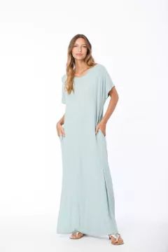 VESTIDO MORLEY CON TAJO - comprar online