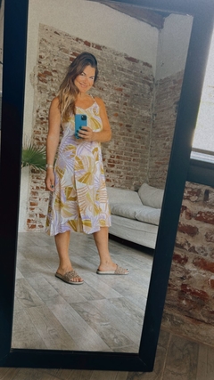 VESTIDO LINO ESTAMPADO - comprar online