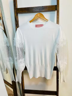 SWEATER MANGA BORDADA - comprar online