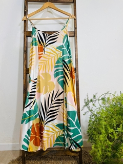 VESTIDO LINO ESTAMPADO - ABAKA
