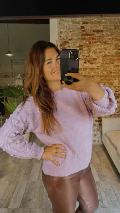 SWEATER MANGA POMPOM - ABAKA