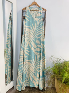 VESTIDO LARGO POPLIN ESTAMPADO - tienda online