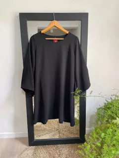 VESTIDO DE CREPE LISO M 3/4 - tienda online