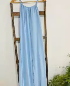 VESTIDO LARGO DE CREPE - ABAKA
