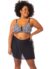 Biquíni com Saia 2 em 1 Plus Size Preto