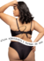 Biquíni Marrie Strappy Bra Plus Size com bojo Preto na internet