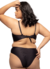 Biquíni Marrie Strappy Bra Plus Size com bojo Preto - Acqua Rosa Moda Praia Plus Size