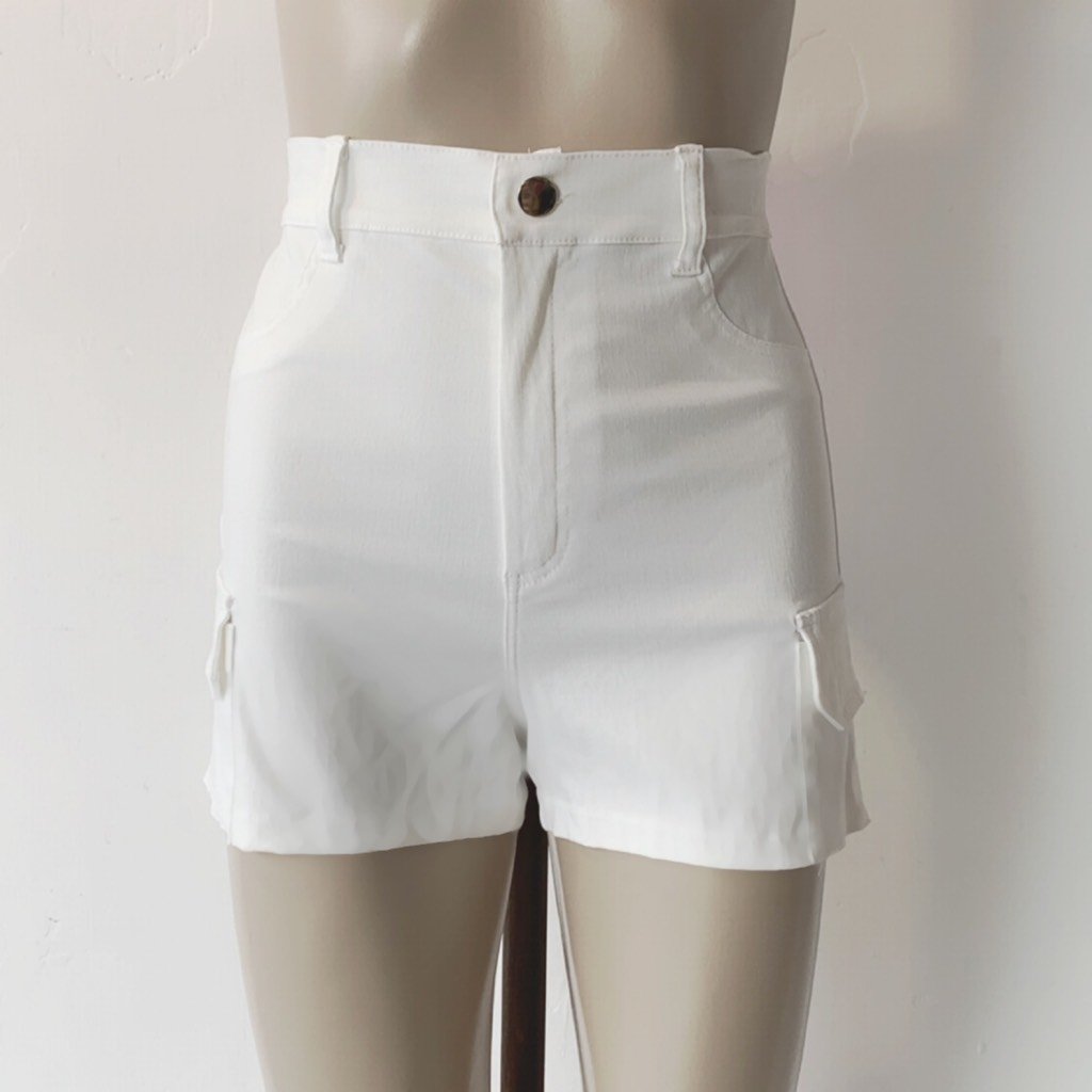 short bengalina blanco