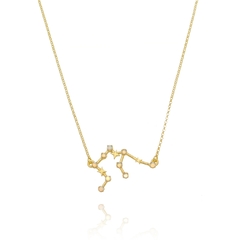 Aquarius necklace - Sterling silver gold plated with opals - buy online