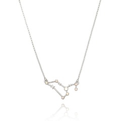 Leo necklace - Sterling silver gold plated with opals - buy online