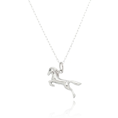 Colar cavalo em prata 950