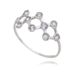 Constellation ring - white gold and tanzanites (lighter version) on internet