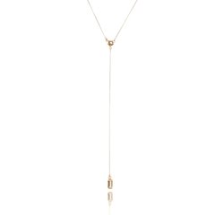 Collar corbata con baguette de cuarzo ahumado - Lily Silvestre - Joias personalizadas e exclusivas