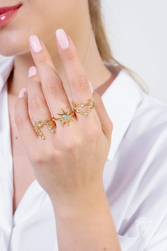 Sterling Silver or Gold plated Sun Ring - Lily Silvestre - Joias personalizadas e exclusivas