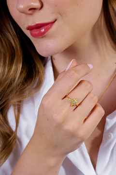 Sterling Silver or Gold plated Star Ring - online store