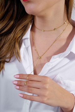 Collar corbata de Sol en plata sin o con baño de oro - tienda online