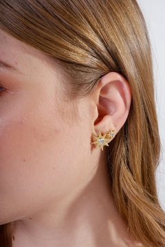 Sterling silver or Gold plated Sun earrings - online store