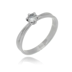 Sterling Silver Tiff solitaire ring matte finish or polished on internet