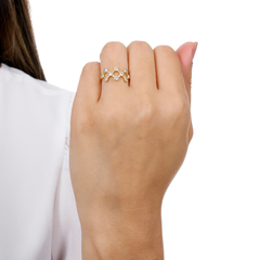 Sterling Silver or Gold plated Constellation ring on internet