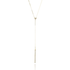 Sterling Silver or Gold plated Small Constellation Tie Necklace - buy online