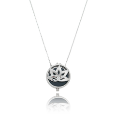 Lotus flower essential oils diffuser necklace
