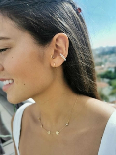 Piercing de presión de perlas blancas - Lily Silvestre - Joias personalizadas e exclusivas