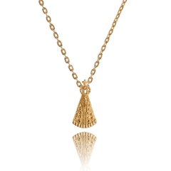 Sterling silver gold plated Protector Aparecida Saint pendant necklace - buy online