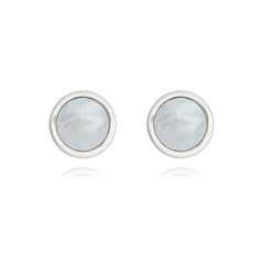 Round-shaped Mother of Pearl Earrings on internet