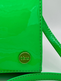 Cartera portacelu y bille Verde Neón - comprar online