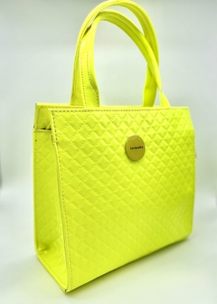 Cartera Amarillo Neón Mediana