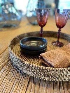 Bandeja rattan redonda (sin manijas) - comprar online
