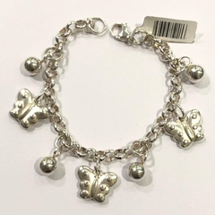 Pulsera rolo 5 mm de acero blanco y de 18,5 cm largo en internet