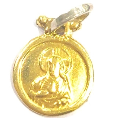 Dije de virgen milagrosa plata y oro de 2 cm de alto x 1,2 cm de ancho