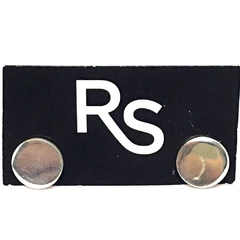 Aros circulito de plata italiana de 8 mm de diametro