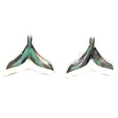Aros aletas de acero blanco de 0,9 cm de alto x 1,1 cm de ancho