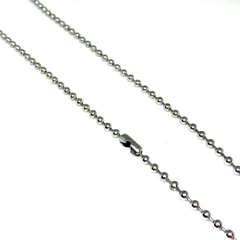Cadena bolitas de acero de 2 mm de grosor con barritas entre medio - comprar online